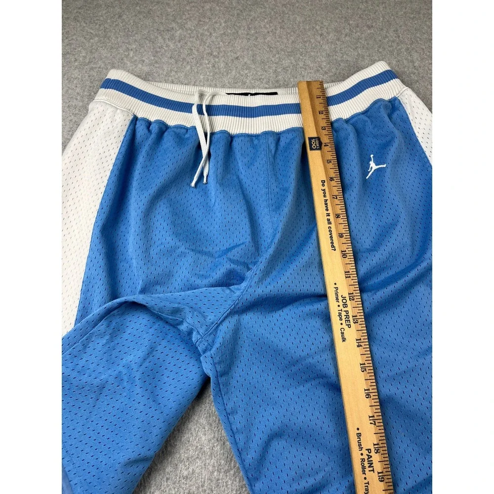 Jordan Basketball Shorts Mens Medium Blue UNC North Carolina Tar Heels Mesh 82